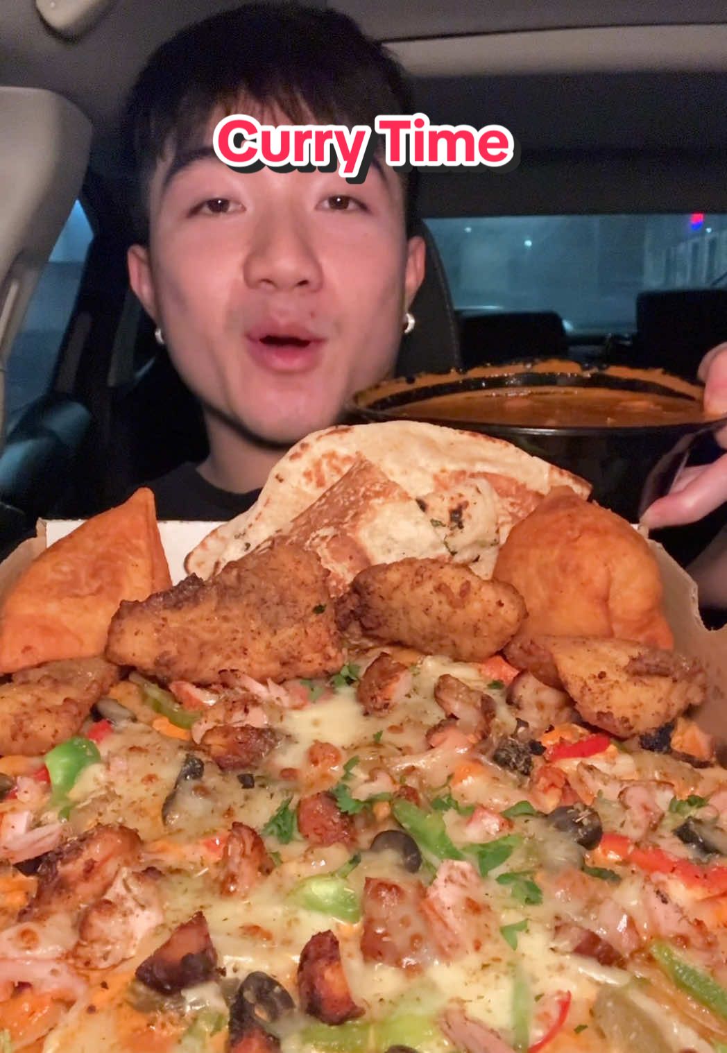First time trying butter chicken pizza